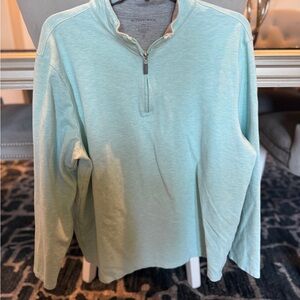 Peter Millar Aqua Zip-Up Men's Sweater